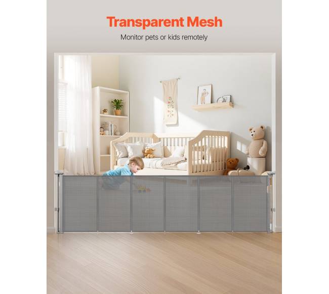 Pilkas ištraukiamas vaikiškas vartelis3