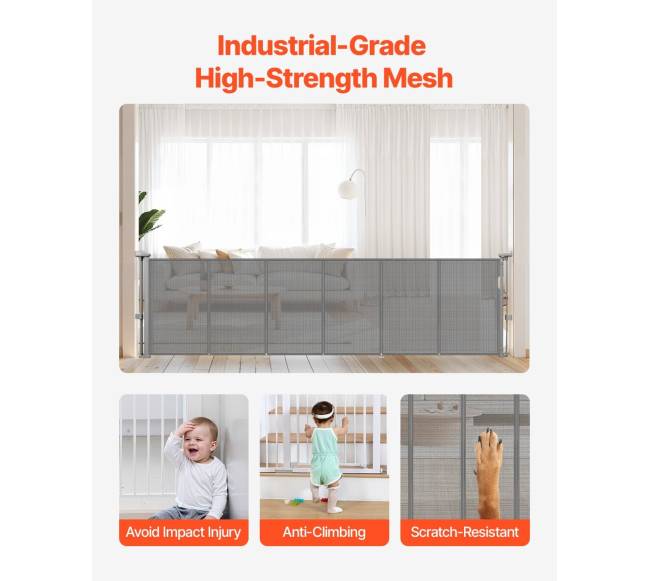 Pilkas ištraukiamas vaikiškas vartelis4