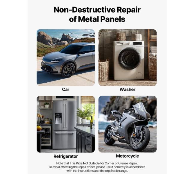 Įlenkimų šalinimo rinkinys be dažų6