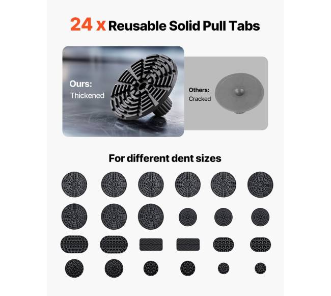 60 dalių dažų nenaikinanti įlenkimų šalinimo rinkinys4