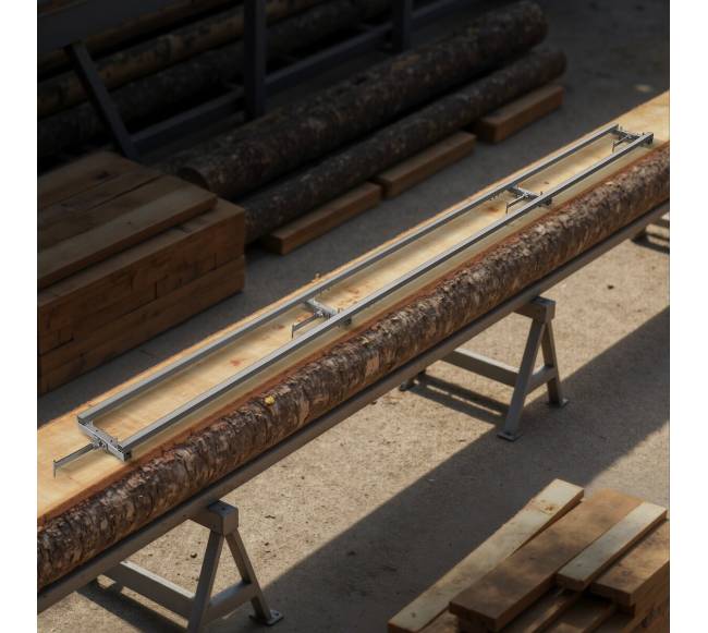 Bėgių pjūklo gidas naudoti su grandininiu pjūklu8