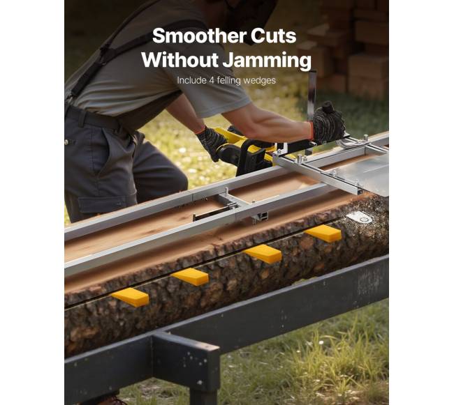 bėginė pjovimo sistema, 4.57 m grandininio pjūklo rinkinys3