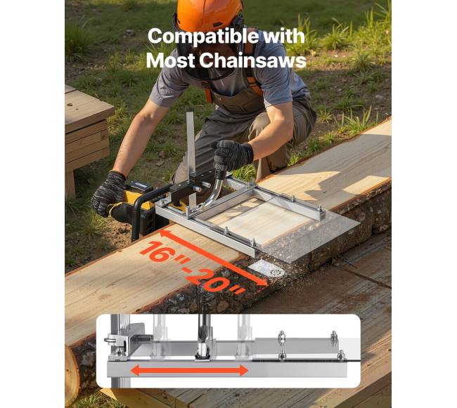 Nešiojamas grandininis pjūklas lentpjūvėms1