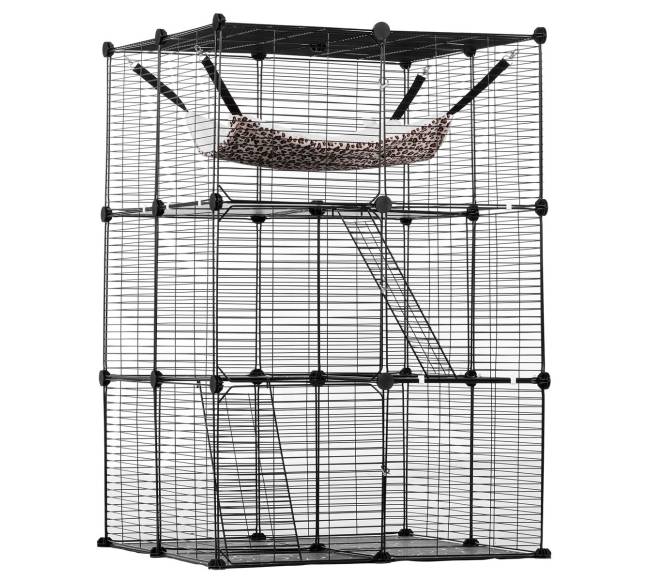 Didelė 3 lygių katės narvas0