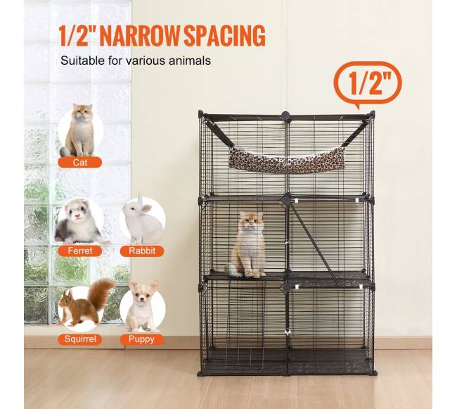 Didelė 3 lygių katės narvas5