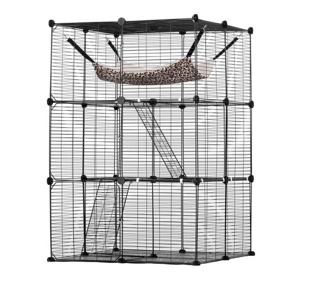 Didelė 3 lygių katės narvas9