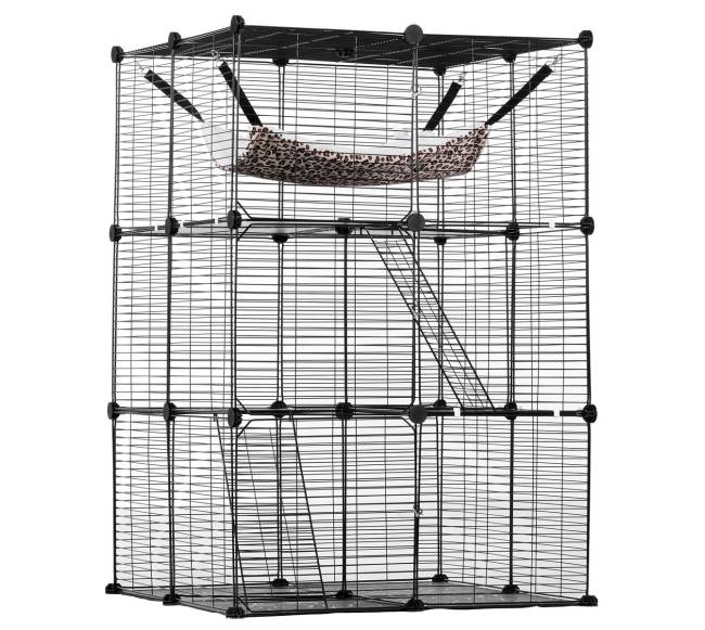 Didelė 3 lygių katės narvas10