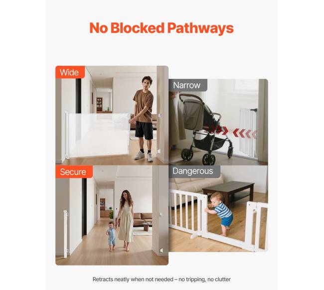 Ištraukiamos apsauginės varteliai vaikams ir gyvūnams5