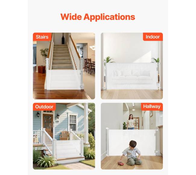 Ištraukiamos apsauginės varteliai vaikams ir gyvūnams6