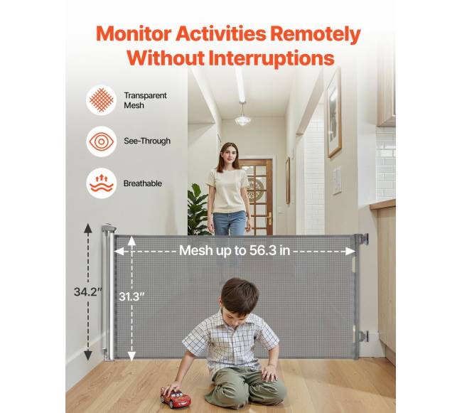 Ištraukiamoji vaikiška vartelė 1430 mm pločio, 795 mm aukščio3