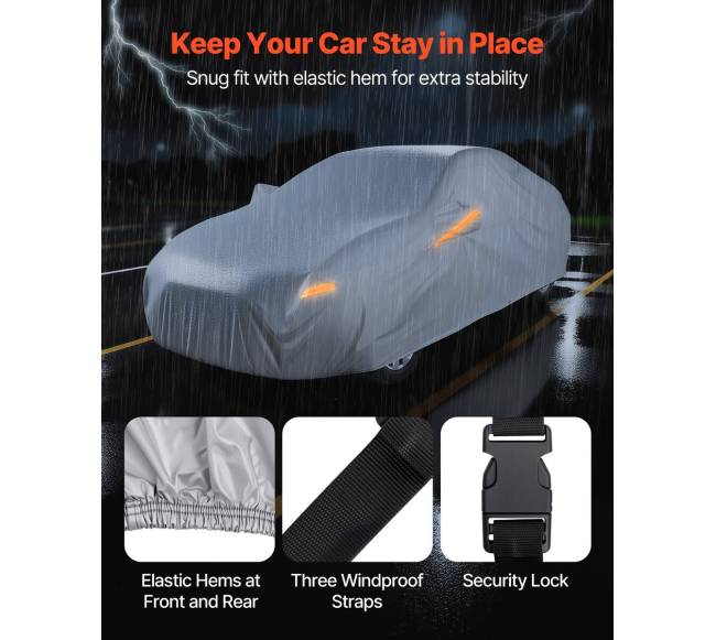 Automobilio uždangalas vidutinio dydžio Europos sedanams5