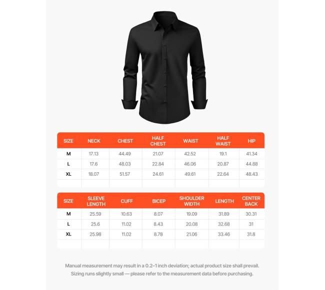 Juodos spalvos vyriški marškiniai ilgomis rankovėmis5