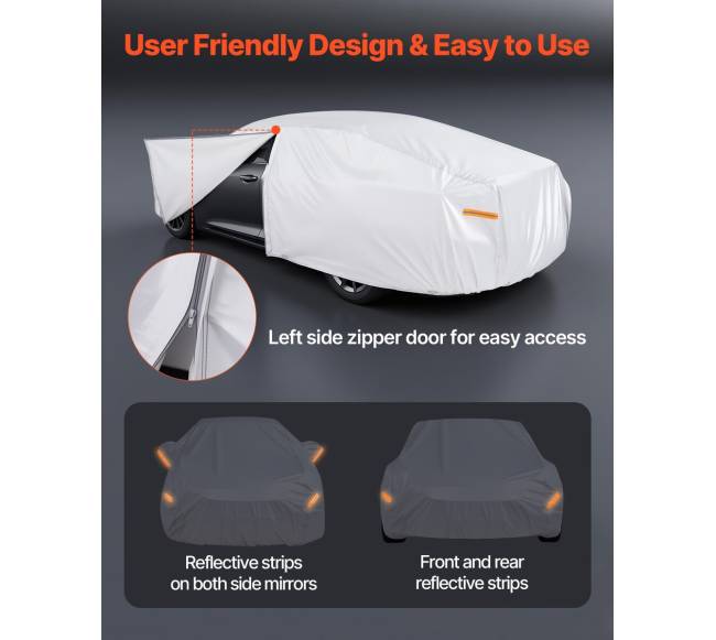 Vandeniui atspari automobilių danga sedanams4