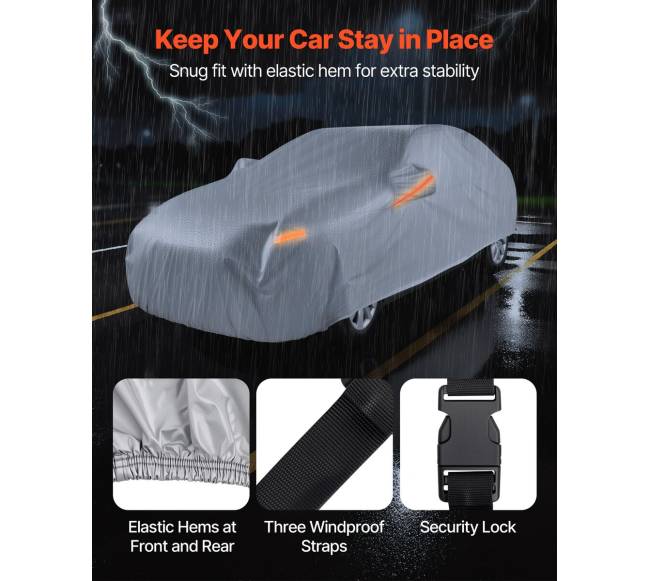 Vandeniui atspari automobilių danga sedanams5