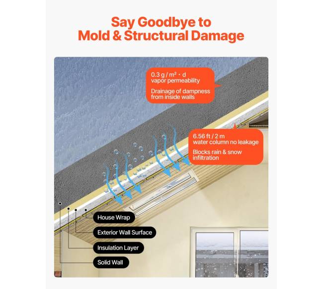 Garų barjeras, 1220 x 76200 mm, juodas2