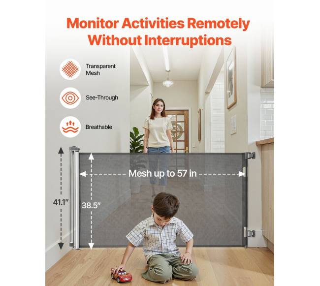 Ištraukiami varteliai vaikams 1450 mm3