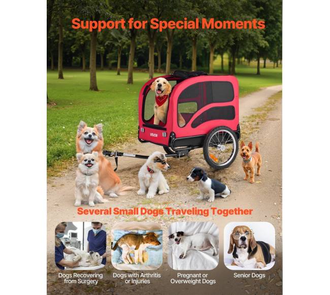 Šuns priekaba dviračiui ir vežimėlis6