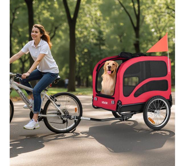 Šuns priekaba dviračiui ir vežimėlis8
