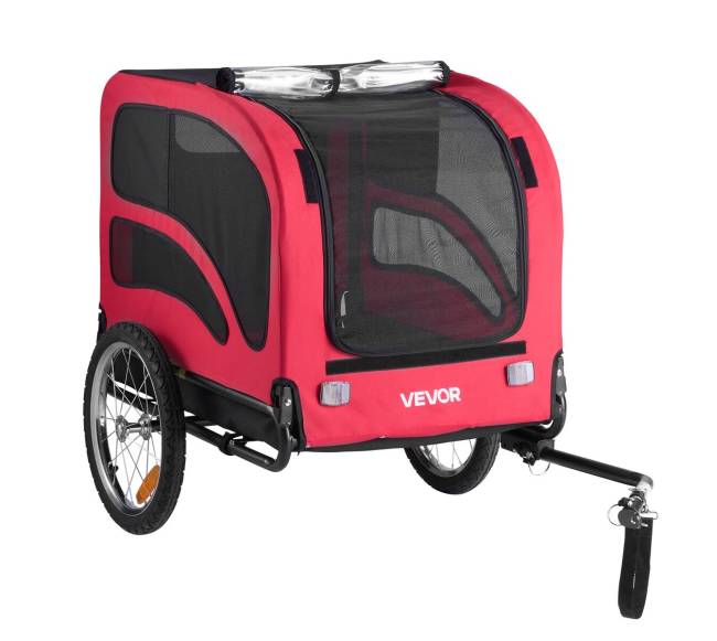 Šuns priekaba dviračiui ir vežimėlis9