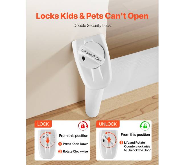 Įtraukiamos vaiko vartelės, 1450mm plotis3