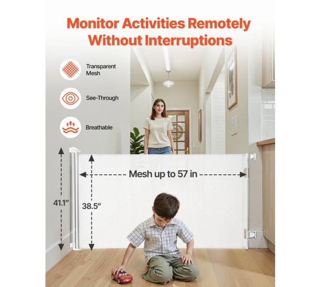 Įtraukiamos vaiko vartelės, 1450mm plotis4