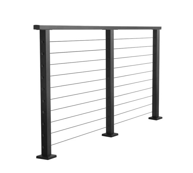 198 cm kabelių turėklų komplektas su stulpeliu0