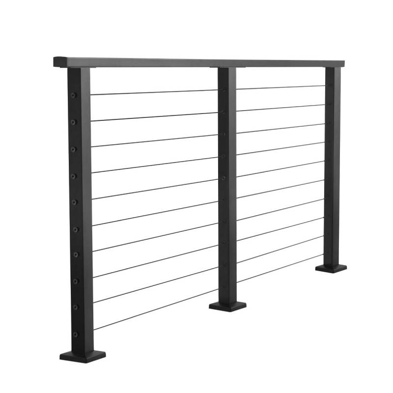 198 cm kabelių turėklų komplektas su stulpeliu0