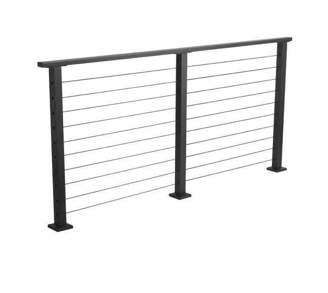 198 cm kabelių turėklų komplektas su stulpeliu8