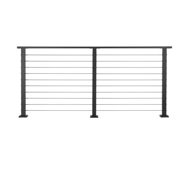 198 cm kabelių turėklų komplektas su stulpeliu9