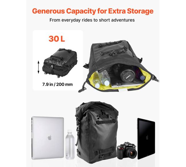 Universalus motociklo galinis krepšys 30 L2