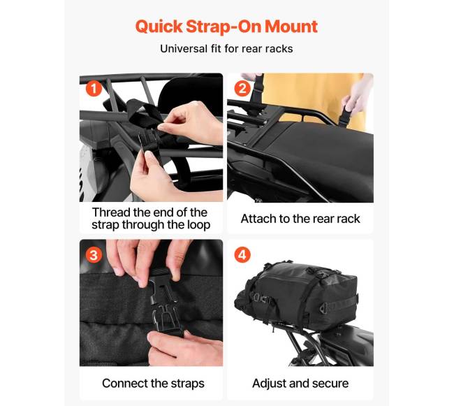 Universalus motociklo galinis krepšys 30 L3