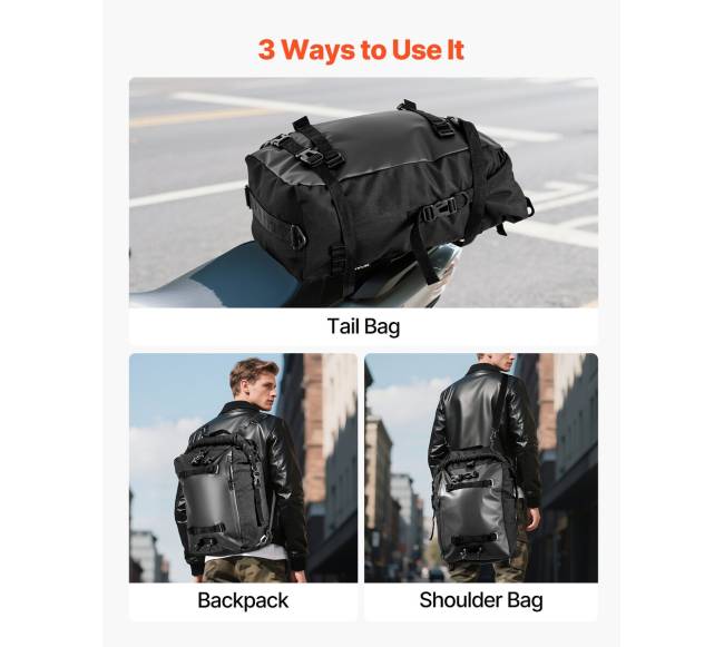 Universalus motociklo galinis krepšys 30 L6