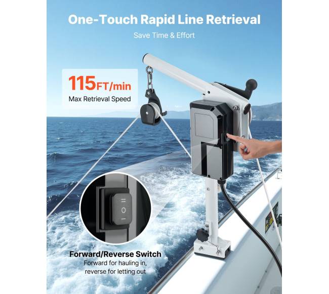 Elektrinis jūros gėrybių traukiklis 12V 1200W1