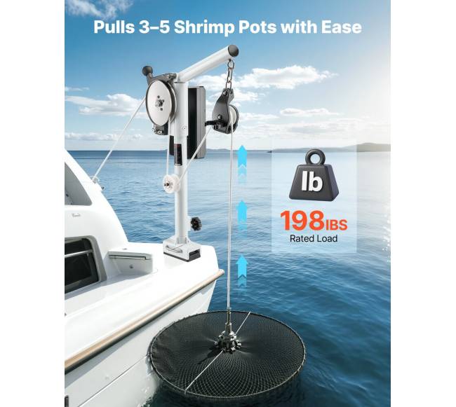 Elektrinis jūros gėrybių traukiklis 12V 1200W2