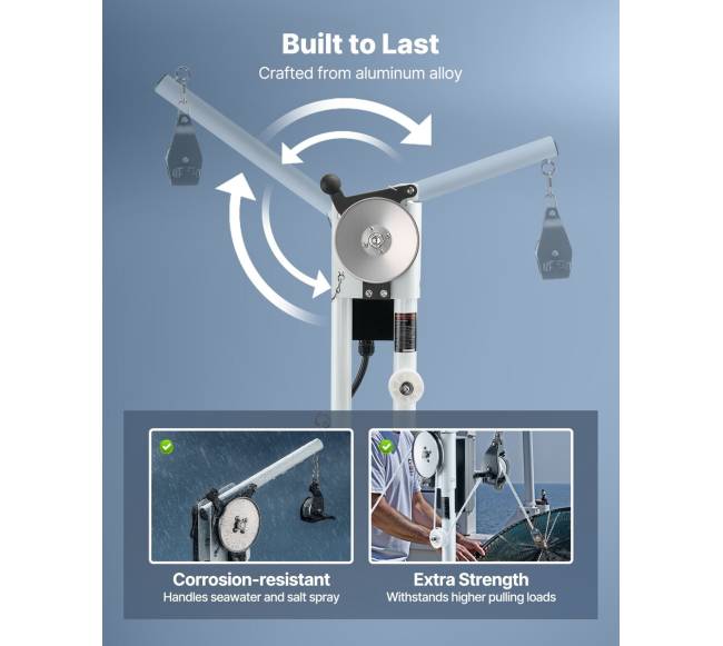 Elektrinis jūros gėrybių traukiklis 12V 1200W5