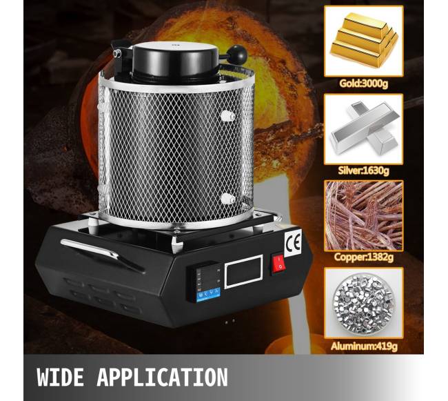 Aukso lydimo krosnis su 1350W galia6