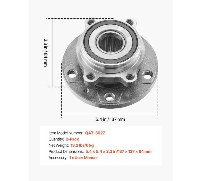 Priekinis ratų guolių komplektas Audi Q3 ir VW Beetle6