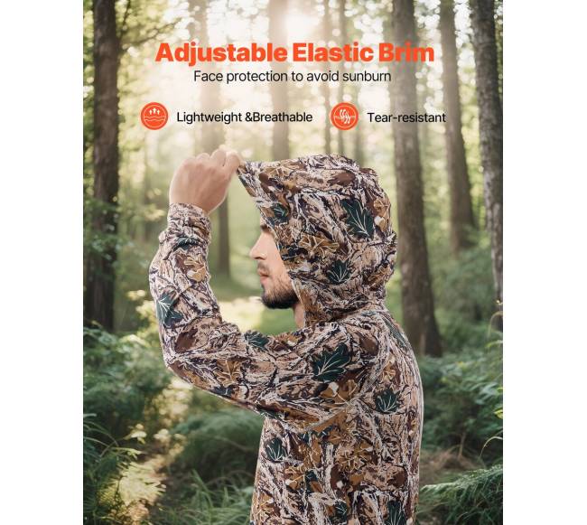 Kamufliažinis džemperis su gobtuvu XXL dydis2