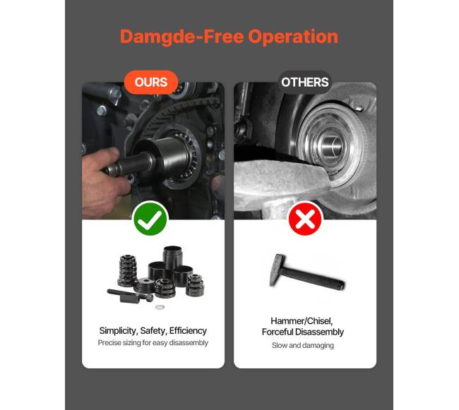 priekinio rato guolių traukiklių rinkinys, 23 vnt.3