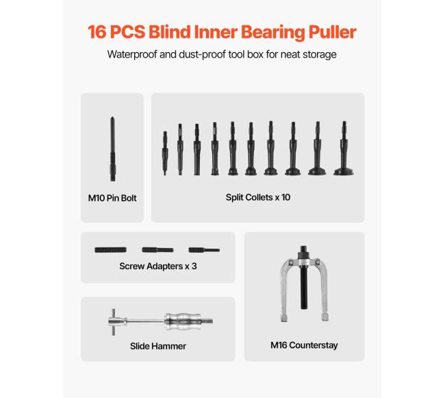Aklos skylės guolių traukimo komplektas5