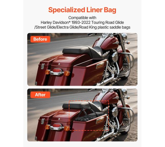 Motociklo šoninės spintelės įdėklas, 18 L1