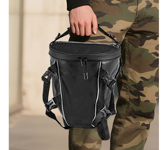 Motociklo galinė krepšys 10 L su lietaus danga7