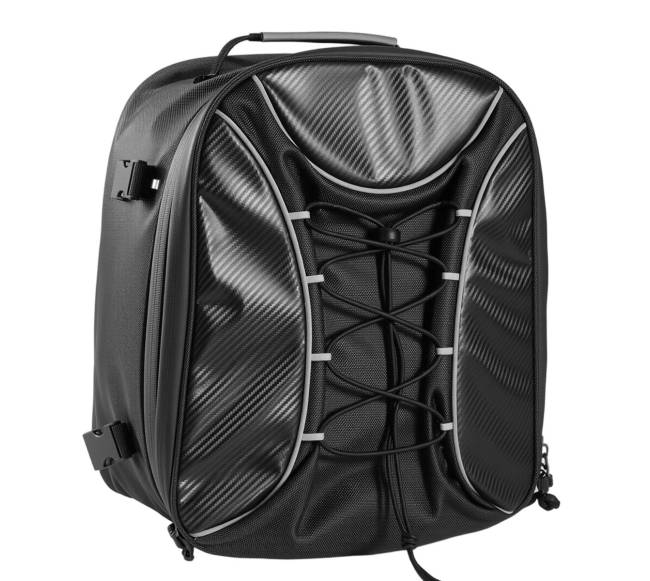 Motociklo galinė kuprinė, 22-34 L, su lietaus apsauga7