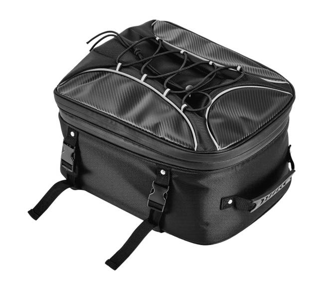Motociklo galinė kuprinė, 22-34 L, su lietaus apsauga9