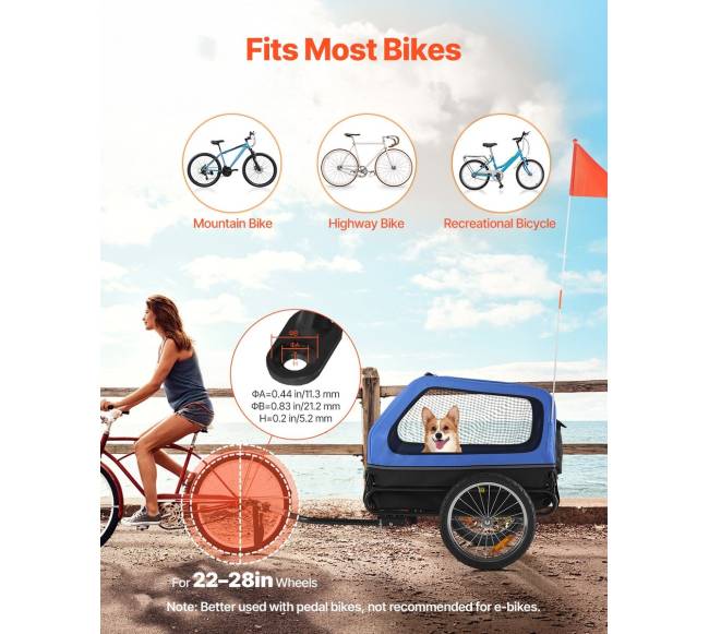 Šuns dviračio priekaba iki 40 kg2