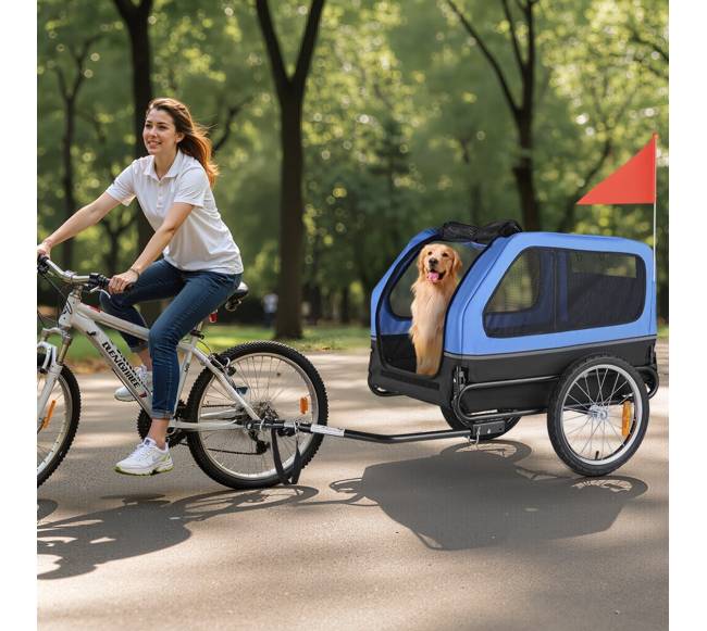 Šuns dviračio priekaba iki 40 kg8
