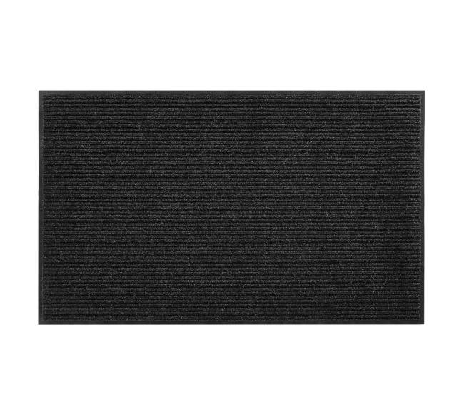 Pilkas priekinių durų kilimas vidaus ir lauko sąlygomis0