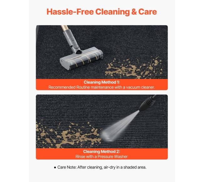 Pilkas priekinių durų kilimas vidaus ir lauko sąlygomis5