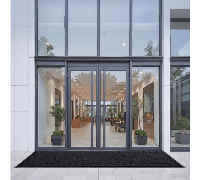 Pilkas priekinių durų kilimas vidaus ir lauko sąlygomis8