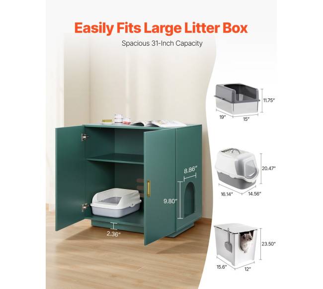 Katės kraiko dėžės spintelė, 80 cm1